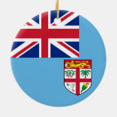 Flagge Fidschis Keramik Ornament (Hinten)