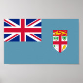 Flagge Fidschis Poster (Vorne)