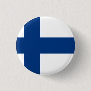 Flagge Finnland Button