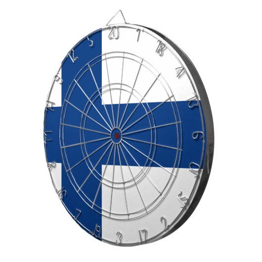 Flagge Finnland Dartscheibe (Vorderseite rechts)