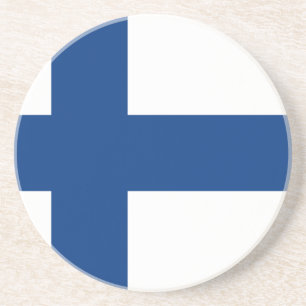 Flagge Finnland Getränkeuntersetzer