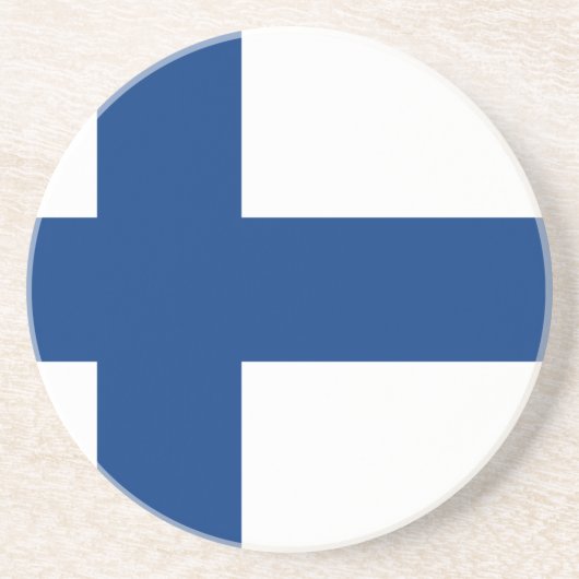Flagge Finnland Getränkeuntersetzer (Vorne)