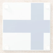 Flagge Finnland Glasuntersetzer (Rückseite)