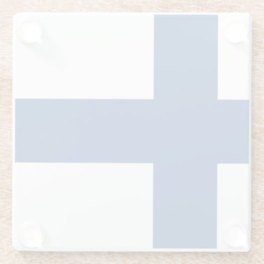 Flagge Finnland Glasuntersetzer (Rückseite)