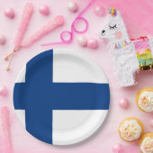 Flagge Finnland Pappteller (Party)