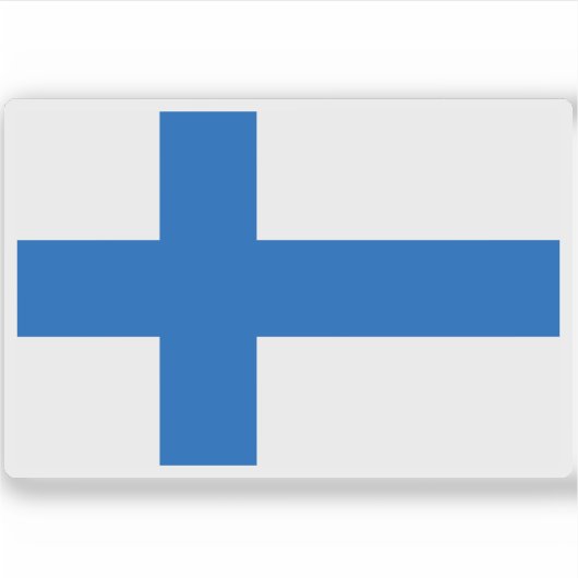 Flagge Finnlands (1918-1920) Aufkleber (Vorderseite)