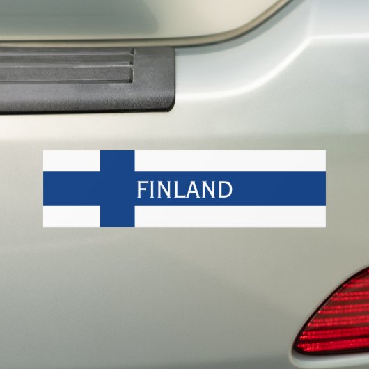 Flagge Finnlands Autoaufkleber (Auf Auto)