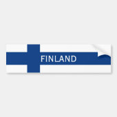 Flagge Finnlands Autoaufkleber (Vorne)
