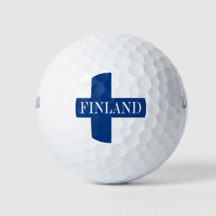 Flagge Finnlands Blaues Kreuz Suomi Golfball