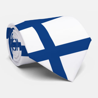 Flagge Finnlands Blaues Kreuz Suomi Krawatte