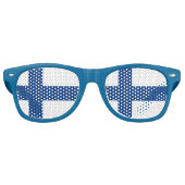 Flagge Finnlands Blaues Kreuz Suomi Sonnenbrille (Vorderseite)