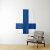 Flagge Finnlands Blaues Kreuz Suomi Wandteppich (Beispiel)