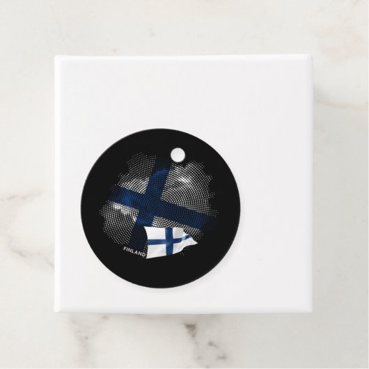 Flagge Finnlands Geschenkanhänger (Beispiel)