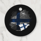 Flagge Finnlands Geschenkanhänger (Vorderseite)