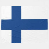 Flagge Finnlands Großer Blaue Kreuzflagge Fleecedecke (Vorderseite (Horizontal))