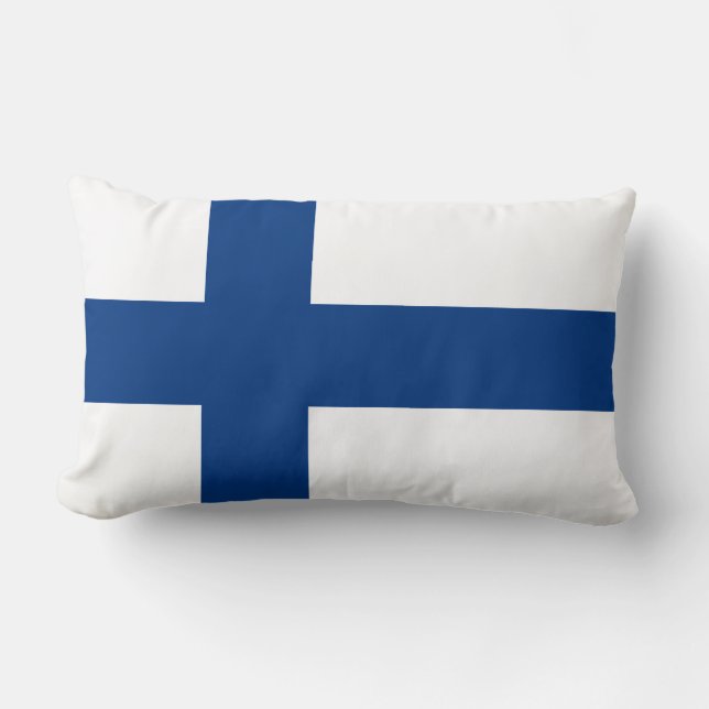 Flagge Finnlands Lendenkissen (Vorderseite)