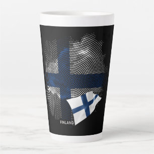 Flagge Finnlands Milchtasse