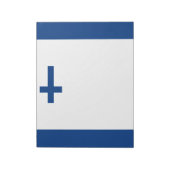 Flagge Finnlands Notizblock (Rotiert)