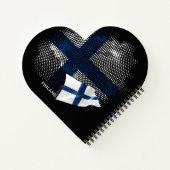 Flagge Finnlands Notizblock (Rückseite)