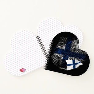 Flagge Finnlands Notizblock