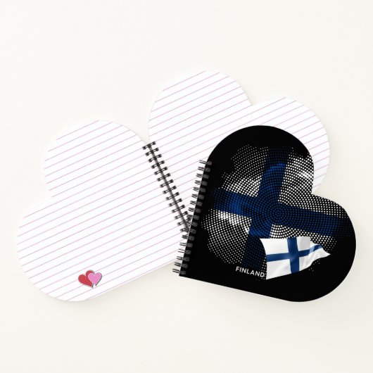 Flagge Finnlands Notizblock (Innenseite)