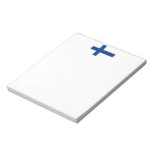 Flagge Finnlands Notizblock (Rotiert)