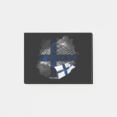 Flagge Finnlands Post-it Klebezettel (Vorderseite)