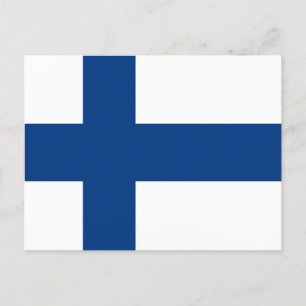 Flagge Finnlands Postkarte