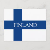 Flagge Finnlands Postkarte (Vorderseite)