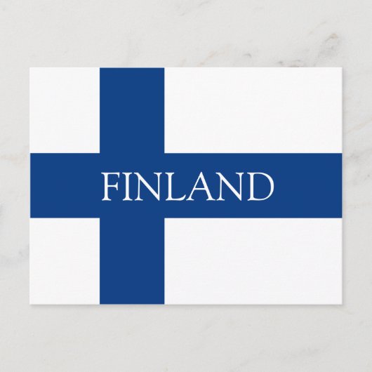 Flagge Finnlands Postkarte (Vorderseite)