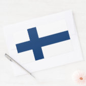 Flagge Finnlands Rechteckiger Aufkleber (Umschlag)