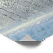 Flagge Finnlands, schneebedeckte Kiefernbäume Poster (Ecke)