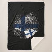 Flagge Finnlands Sherpadecke (Vorderseite)