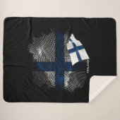 Flagge Finnlands Sherpadecke (Vorderseite (Horizontal))