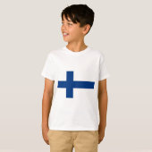 Flagge Finnlands - Suomen lippu - Finlands flagga T-Shirt (Vorne ganz)