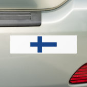 Flagge Finnlands - Suomen Lippu - Siniristilippu Autoaufkleber (Auf Auto)