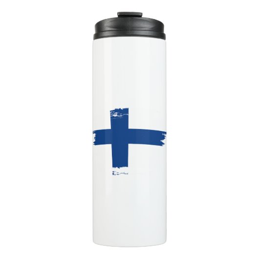 Flagge Finnlands Thermosbecher (Vorderseite)