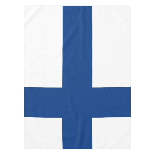 Flagge Finnlands Tischdecke (Vorderseite)