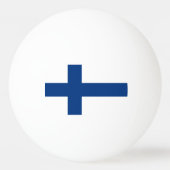 Flagge Finnlands Tischtennisball (Vorderseite)