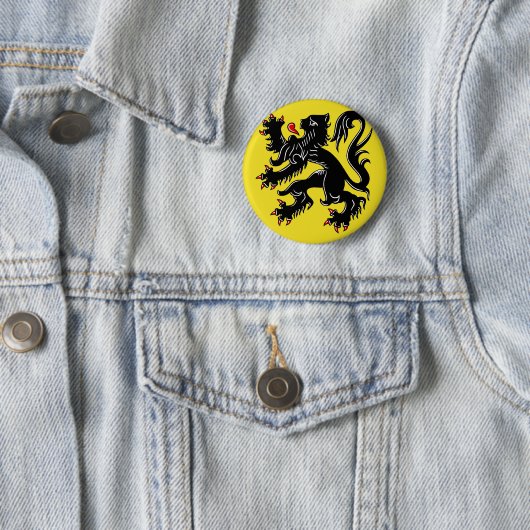 Flagge Flanderns (Belgien) Button (Beispiel)