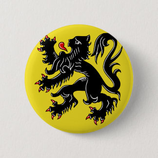 Flagge Flanderns (Belgien) Button