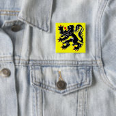 Flagge Flanderns, Belgien Button (Beispiel)