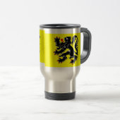 Flagge Flanderns, Belgien Reisebecher (VorderseiteRechts)