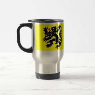 Flagge Flanderns, Belgien Reisebecher