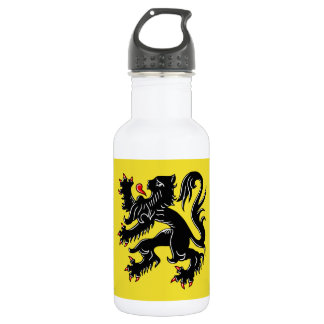 Flagge Flanderns (Belgien) Trinkflasche