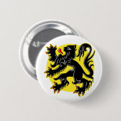 Flagge Flanderns Button (Vorne & Hinten)