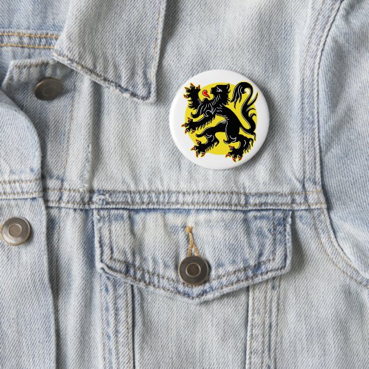 Flagge Flanderns Button (Beispiel)