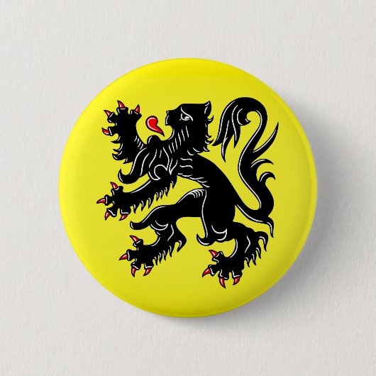 Flagge Flanderns Button (Vorderseite)