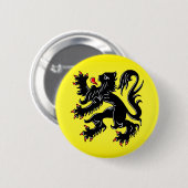 Flagge Flanderns Button (Vorne & Hinten)