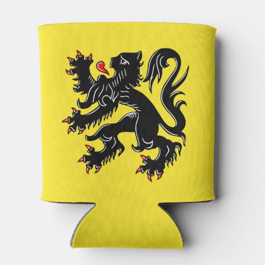 Flagge Flanderns Dosenkühler (Rückseite)